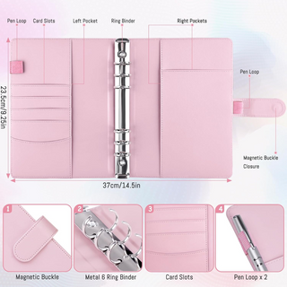 Pink A5 Binder