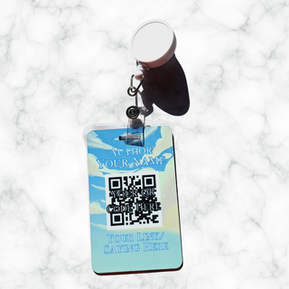 Blue Skies QR Card Badge