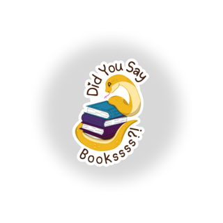 Aspen - Did you say books?! - Waterproof Sticker