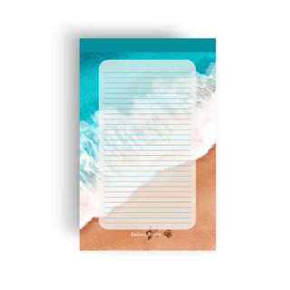 Beach Lined Tear-away Stationary Pad