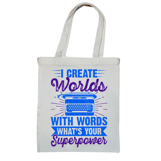 I Create Worlds Tote Bag Salient Books - Salient Books