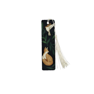 Little Bird and Fox Metal Bookmark