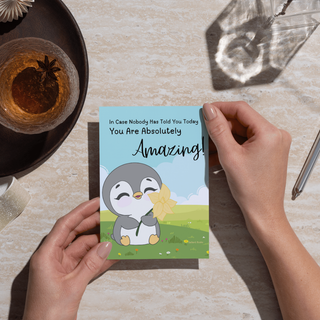 Penelope Penguin - You Are Absolutely Amazing Art Print