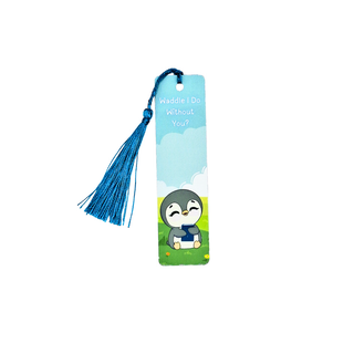 Penelope - Waddle I Do - Metal Bookmark