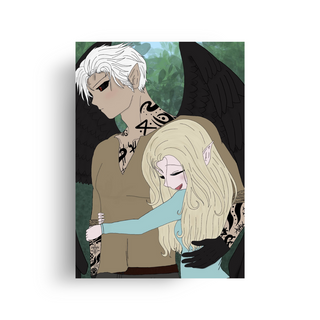 The Shadowed Crown Series Sypher and Elda Art Print Georgia May - Salient Books