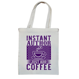 Instant Author Just Add Coffee Tote Bag -Stars Variant Salient Books - Salient Books