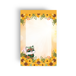 Sunflower Sun Tear-away Stationary Pad