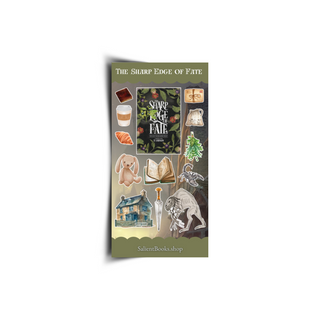 The Sharp Edge of Fate Sticker Sheet TF Johnson - Salient Books