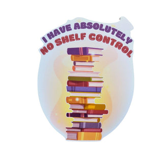 Absolutely No Shelf Control Sticker Salient Books - Salient Books