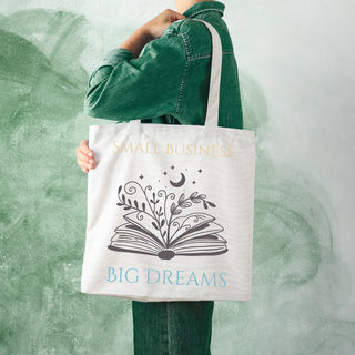 Small Business Big Dreams Tote Bag Salient Books - Salient Books