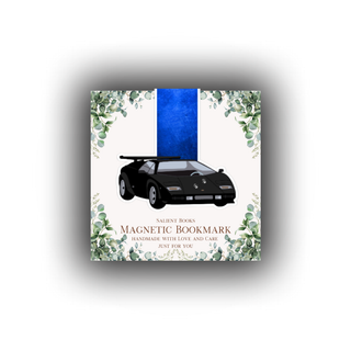 A Twist of Fate Black Lambo Magnetic Bookmark