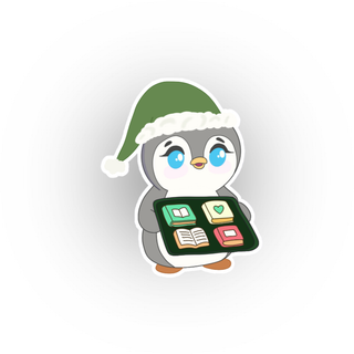 Penelope - Bookmas - Waterproof Sticker