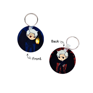 Chibi Sypher/ Vel Metal Keychain