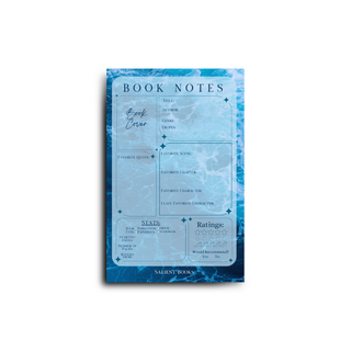 Deep Ocean Book Notes Pad