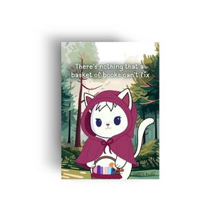 Duchess - A Basket of Books - A2 Card