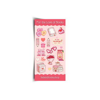 For the Love of Books Sticker Sheet Salient Books - Salient Books