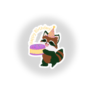 Furfur Birthday Waterproof Sticker