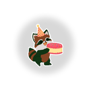 Furfur Celebrate Waterproof Sticker