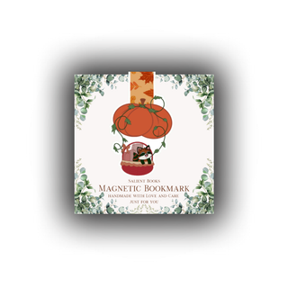 Furfur Fall Pumpkin Hot Air Balloon Magnetic Bookmark