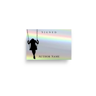Holographic Silver Swing Custom Bookplate