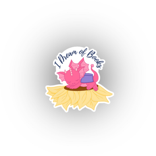 Kalaya Dreams of Books Waterproof Sticker