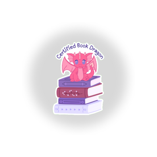 Kalaya Book Dragon Waterproof Sticker