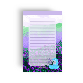 Orchid Lined Tear-away Stationary Pad