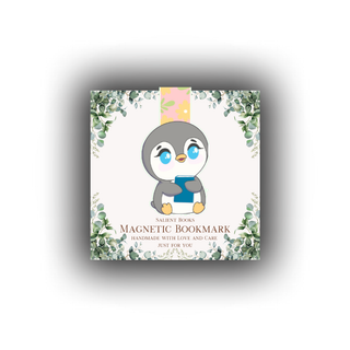 Penelope Hugging Book Magnetic Bookmark