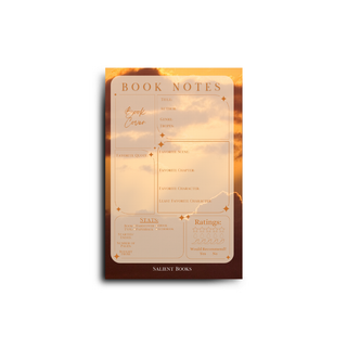 Sunset Book Notes Pad