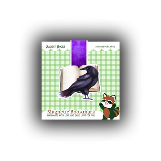 The Fate Sequence - Reading Raven - Magnetic Bookmark