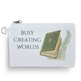 Busy Creating Worlds Pouch Salient Books - Salient Books